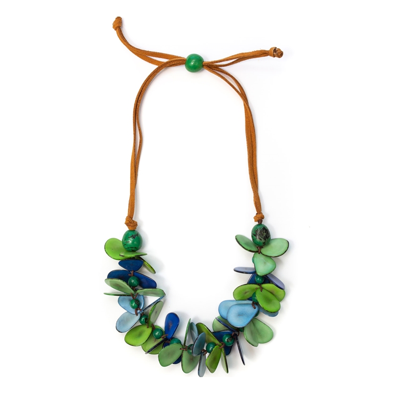 Mariposa Blue & Green Necklace
